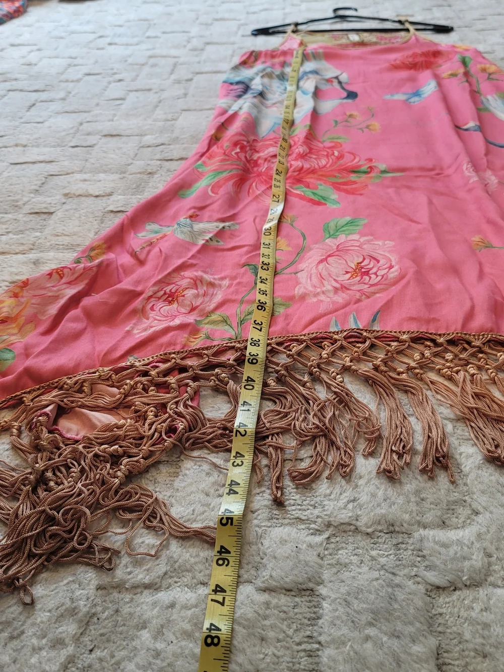 NWT ARATTA Legend of the Crane Viscose Pink Floral Boho Maxi Dress Size S - Picture 9 of 12